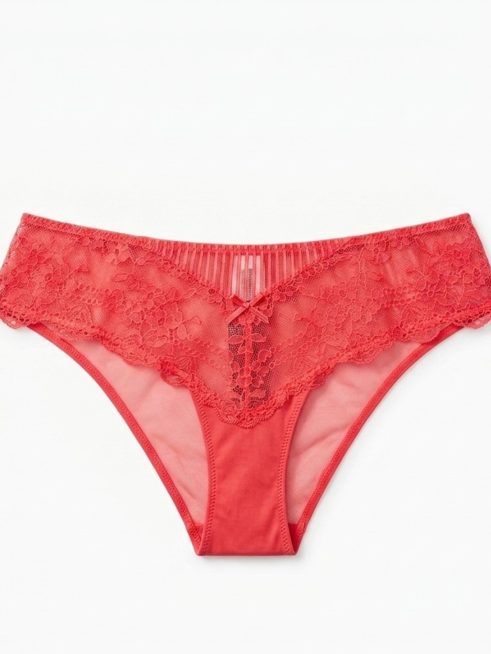NWT Adore Me Coral Lace Bikini Panty